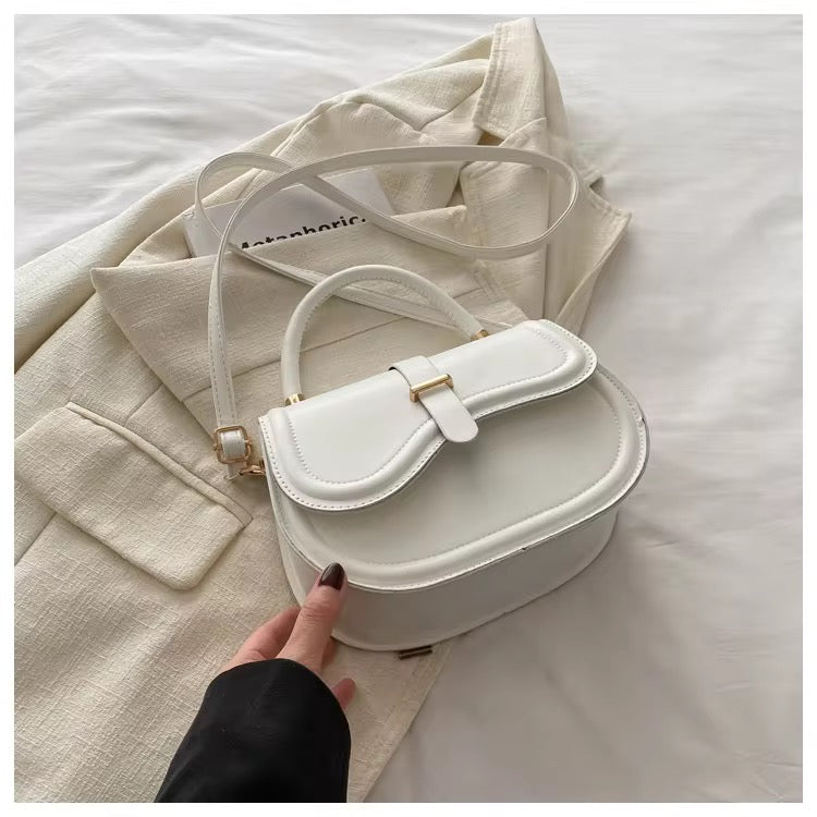 Mini Structured Top-Handle Crossbody Bag