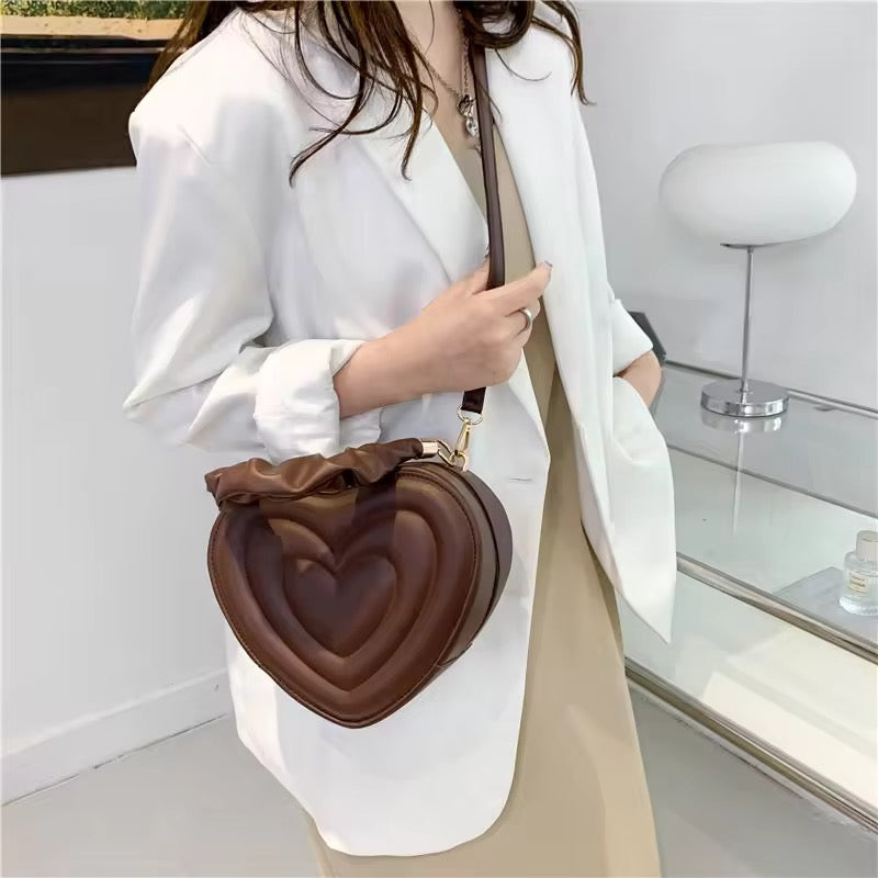 Heart-Shaped Shoulder Bag