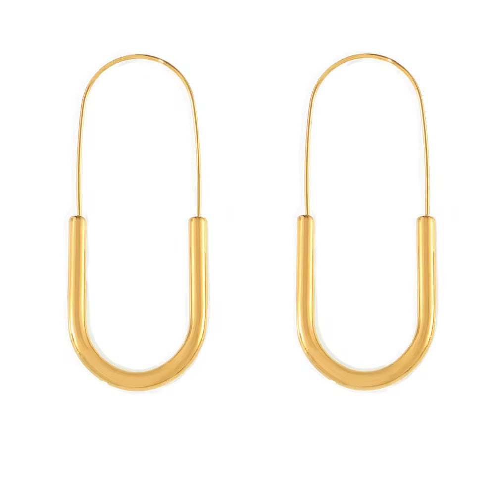 18K Gold Plated Minimal Hoop Earrings