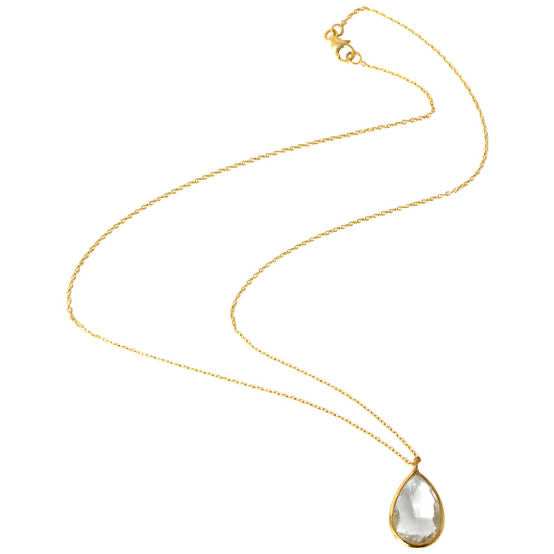 Crystal Gleam Dainty Necklace - Golden