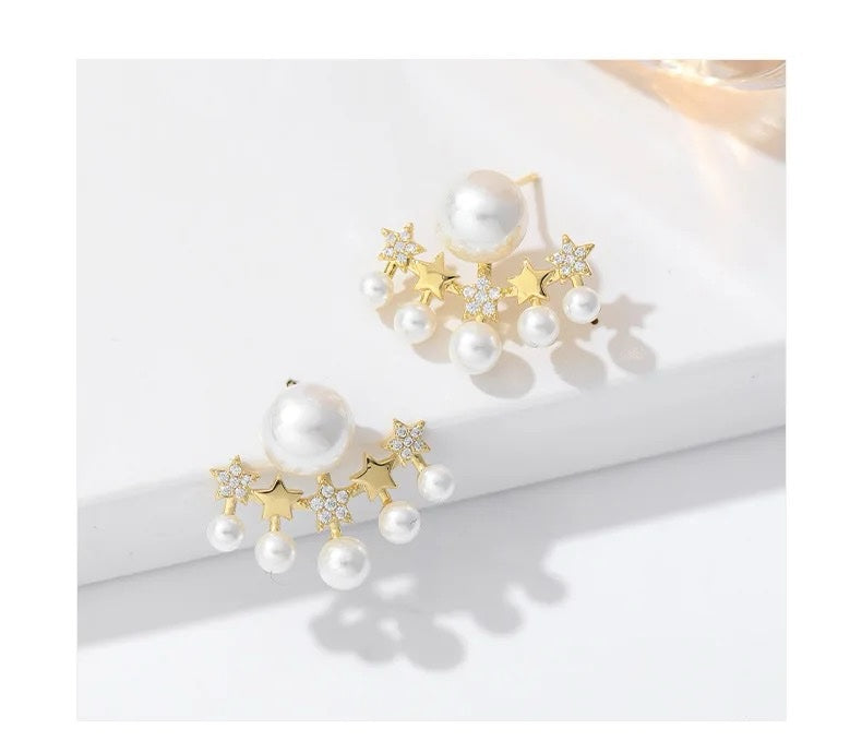 Pearl Radiance Stone Earrings