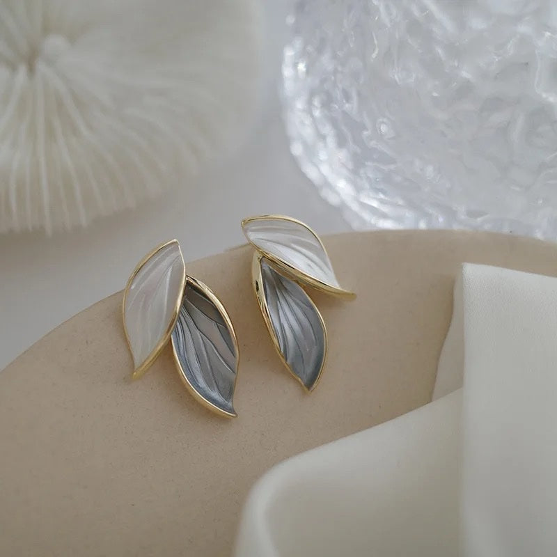 Azure Leaf Earrings