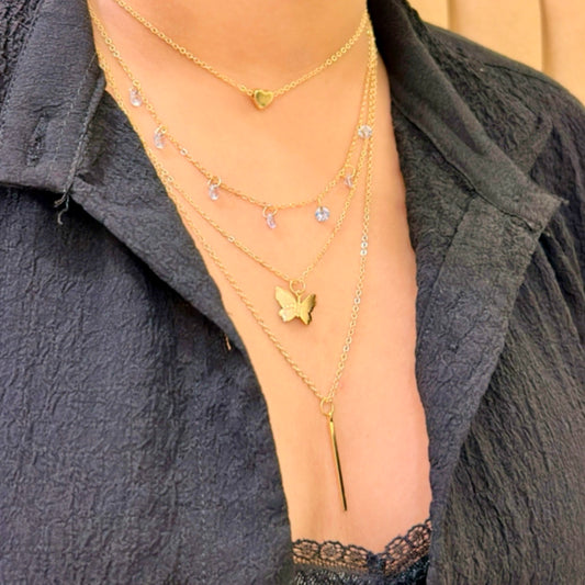 Trifecta Charm Necklace