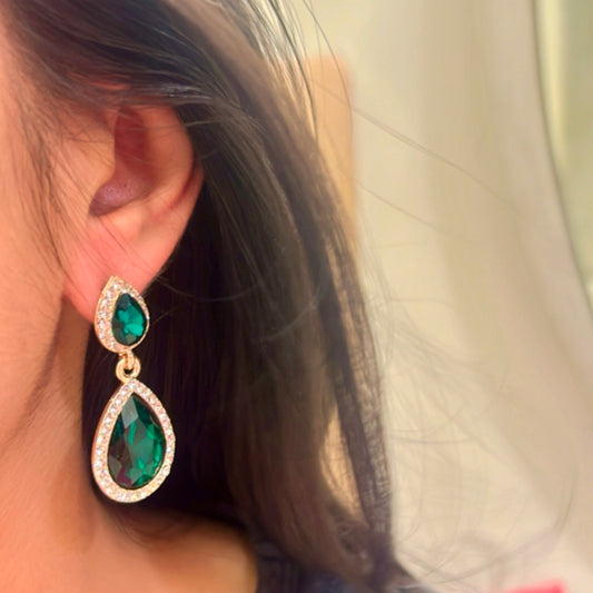 Emerald Enchantment Drop Earrings