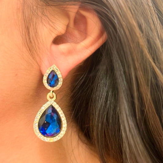 Azure Essence Drop Earrings