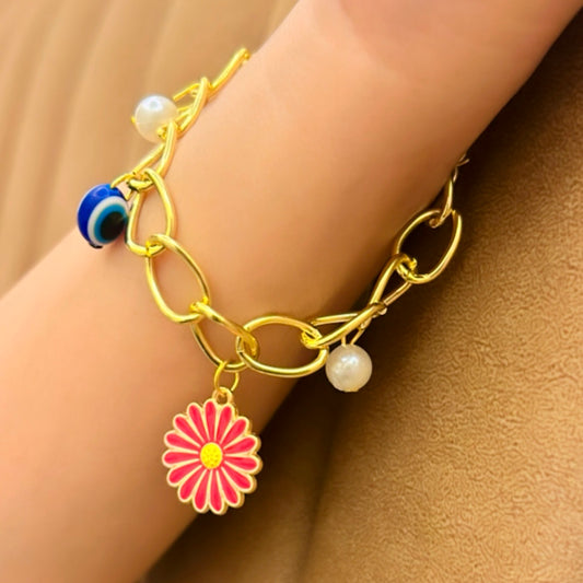 Crimson Petal Bracelet