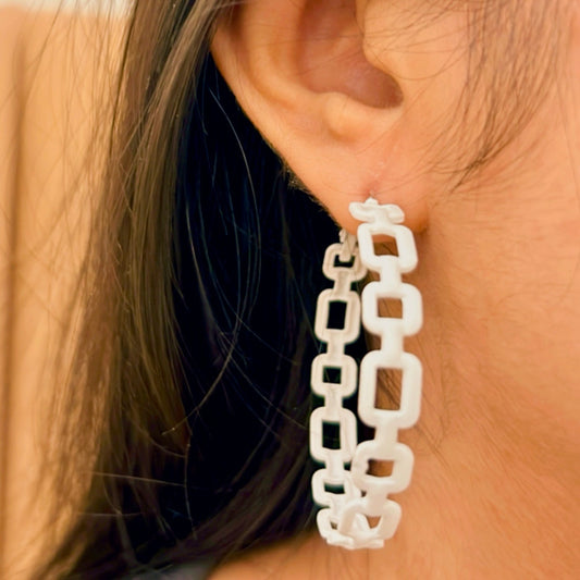 Pure Radiance Circular Cut Hoop Earrings