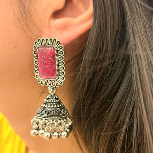Rose Radiance Pink Jhumka