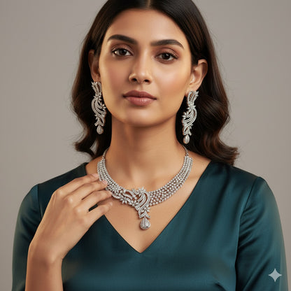 Sparkle Glam AD Necklace Set