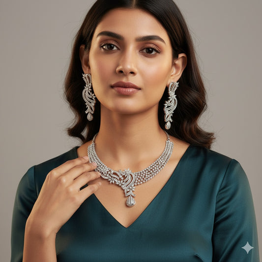 Sparkle Glam AD Necklace Set