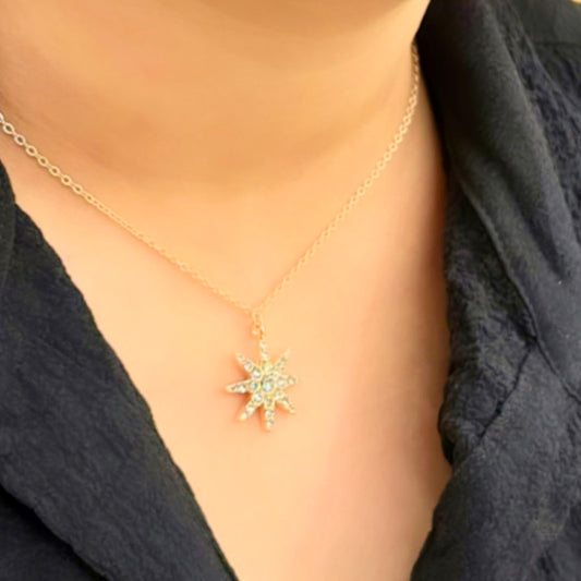 Solar golden Necklace
