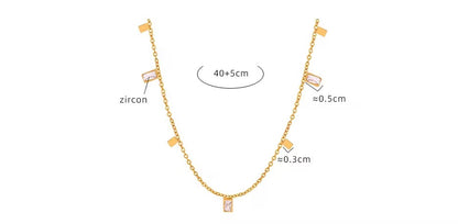 Dainty 18K Gold Plated Minimal Charm Necklace – Waterproof & Skin Safe