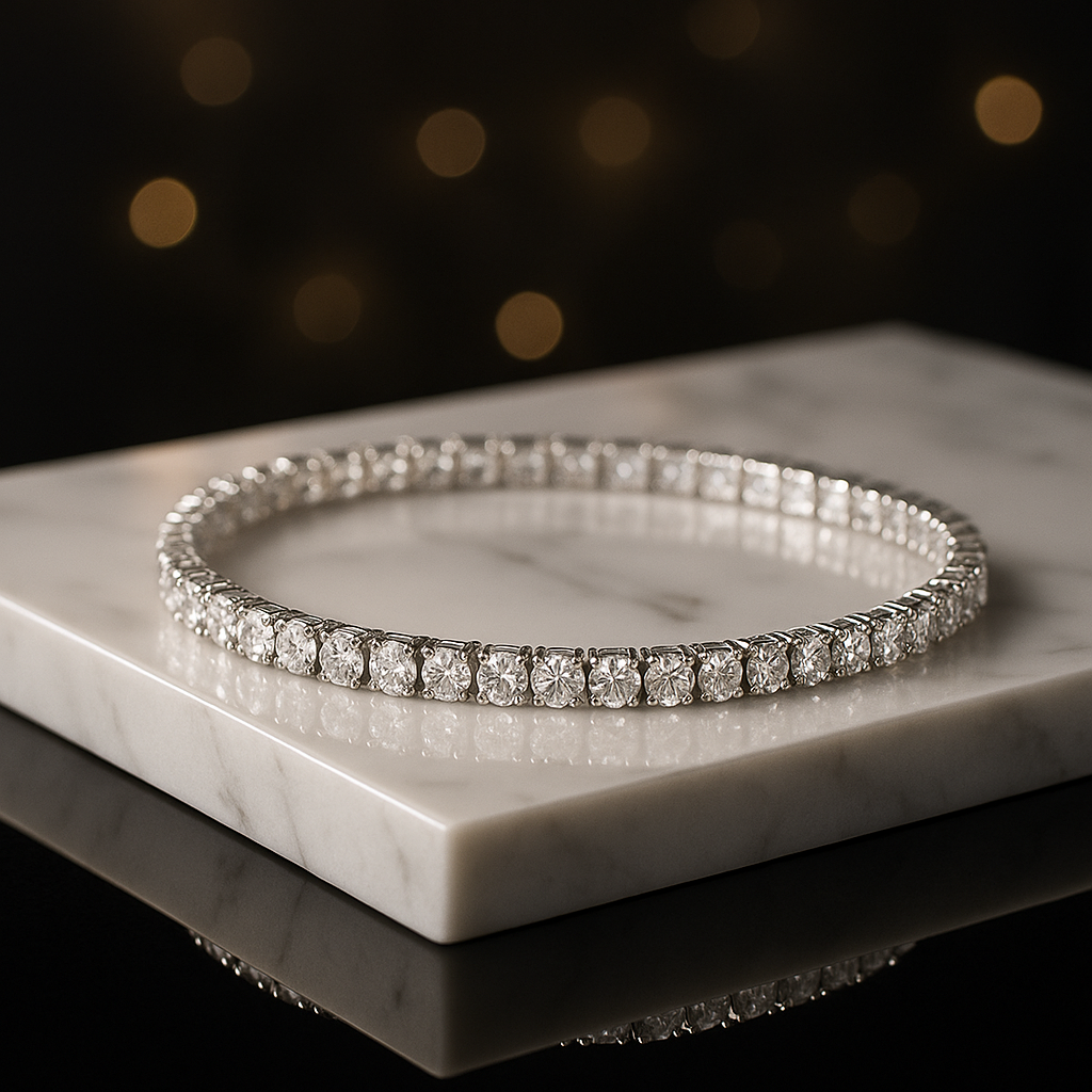 18K Gold Plated Classic Tennis Bracelet