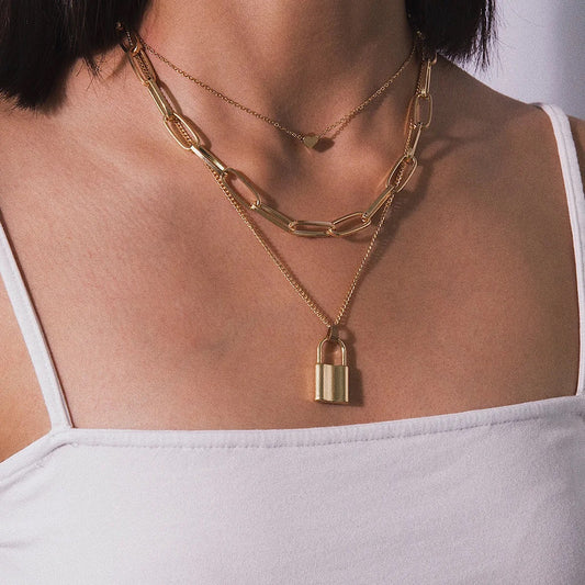 Trinity Lock Necklace