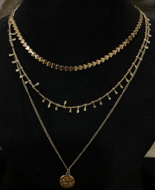 Tri-Layered Delicate Necklace