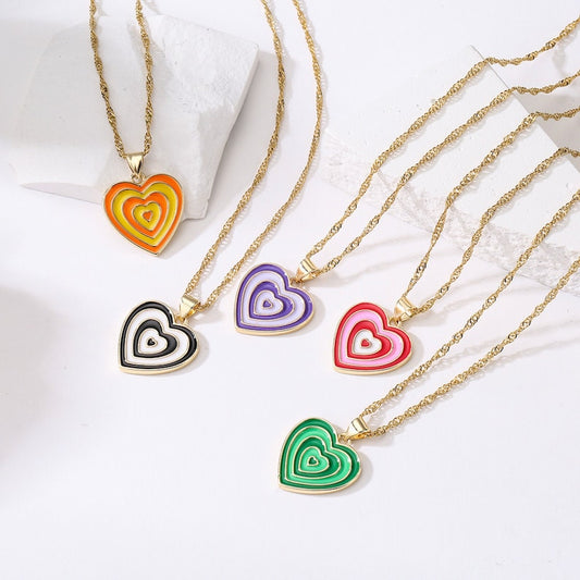 Two Hearts Dainty Necklace