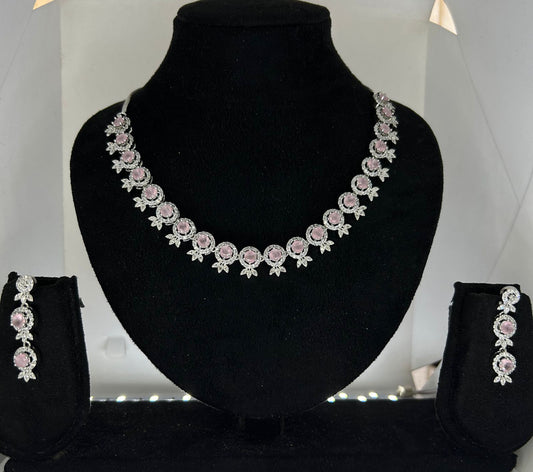 Pink Bliss Necklace and Earrings Set