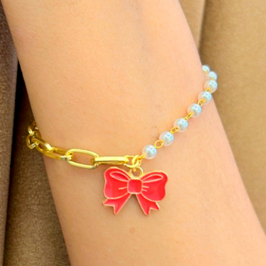 Red Bow Bracelet