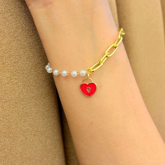 Heart Lock Bracelet