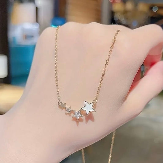 Rose Gold Celestial Star Necklace