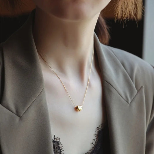 IG Style Sweet Heart-Shaped Titanium Steel Necklace