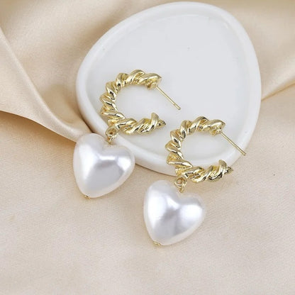 L'amour Pearl Drop Earrings