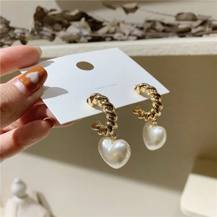 L'amour Pearl Drop Earrings
