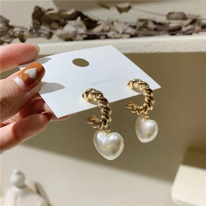 L'amour Pearl Drop Earrings