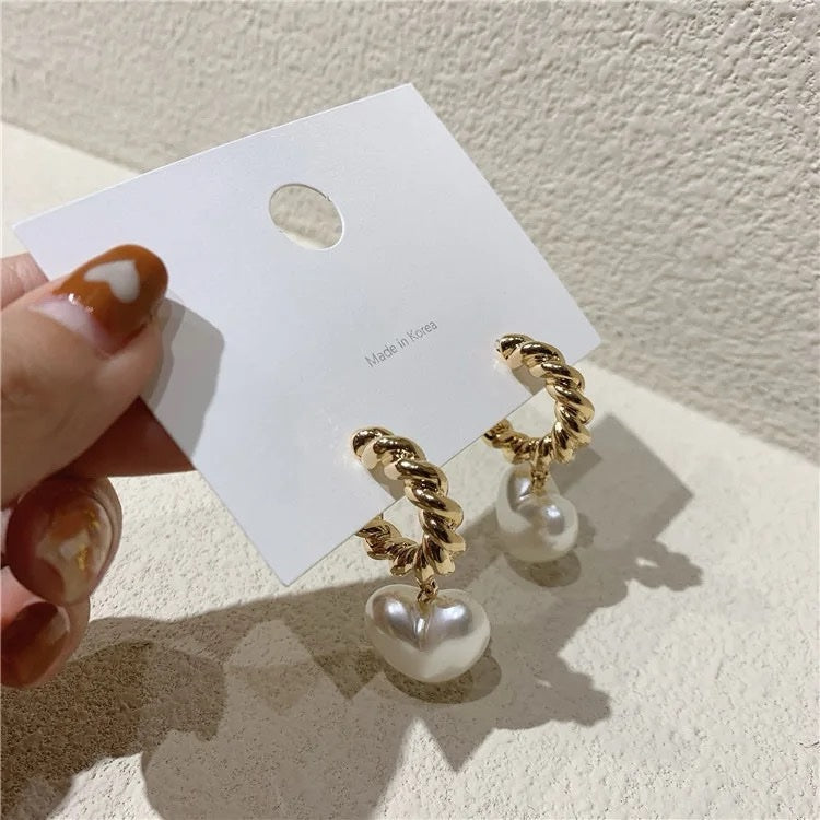 L'amour Pearl Drop Earrings