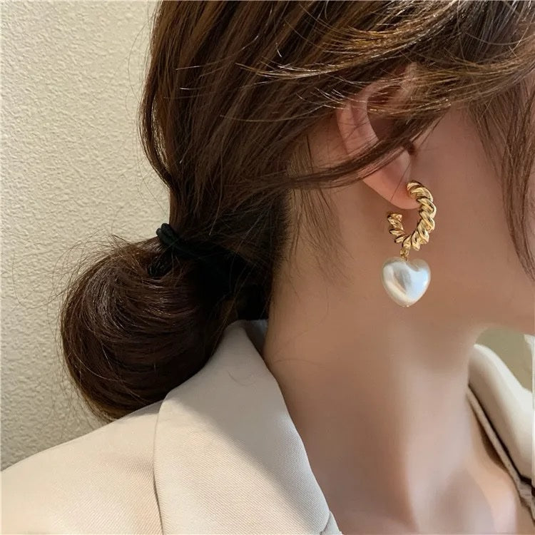 L'amour Pearl Drop Earrings