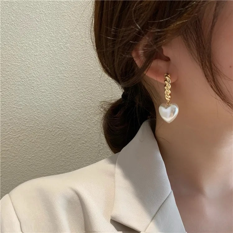 L'amour Pearl Drop Earrings