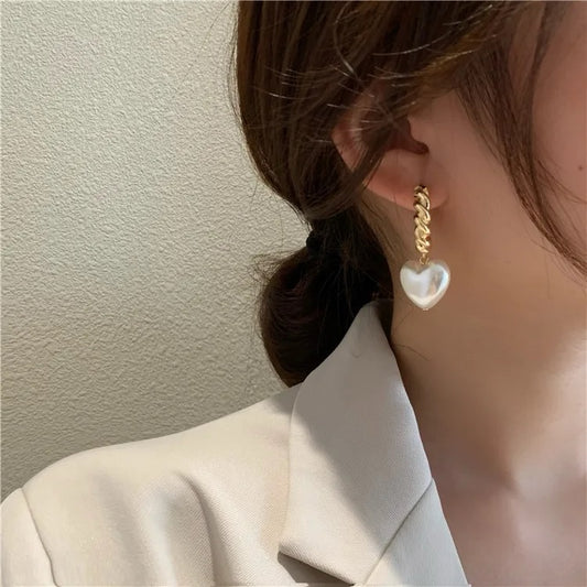 L'amour Pearl Drop Earrings