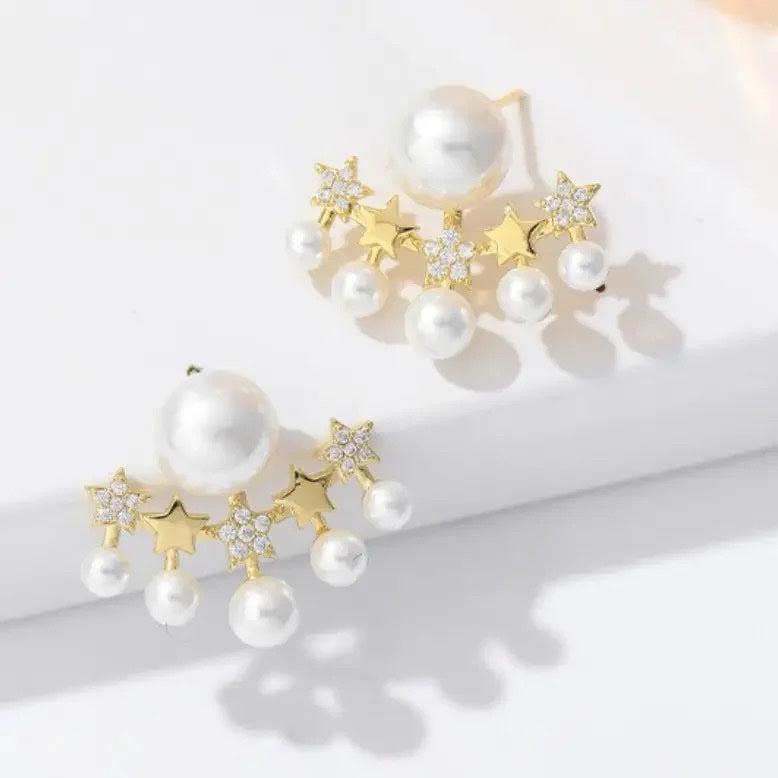 Pearl Radiance Stone Earrings