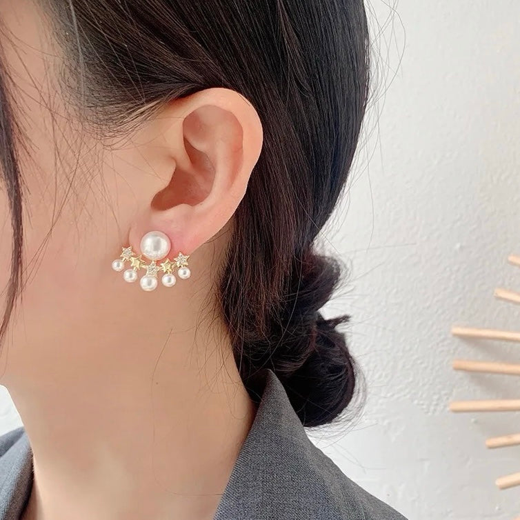 Pearl Radiance Stone Earrings
