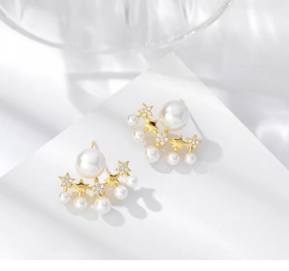 Pearl Radiance Stone Earrings