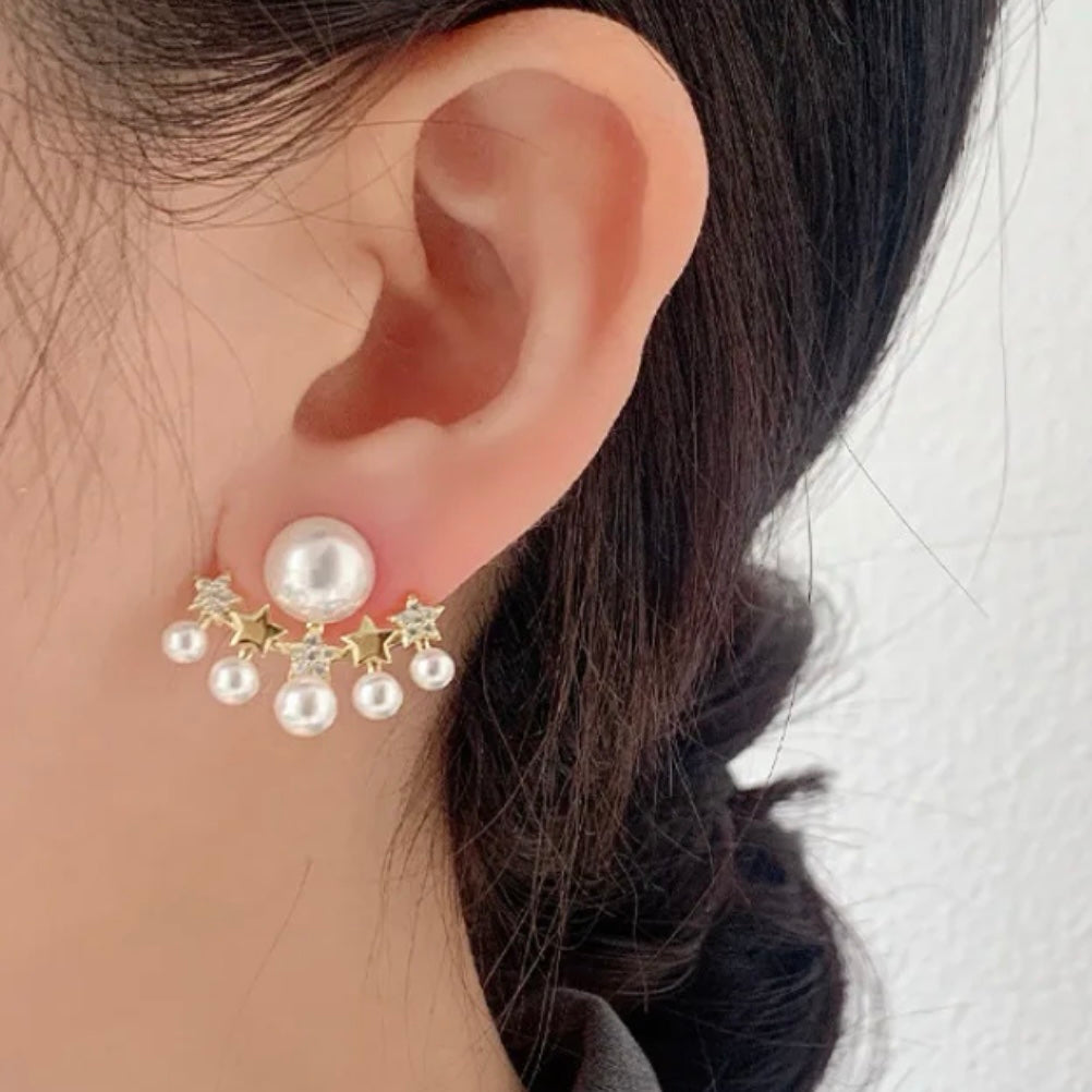 Pearl Radiance Stone Earrings