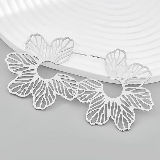 Silver Blossom Earrings