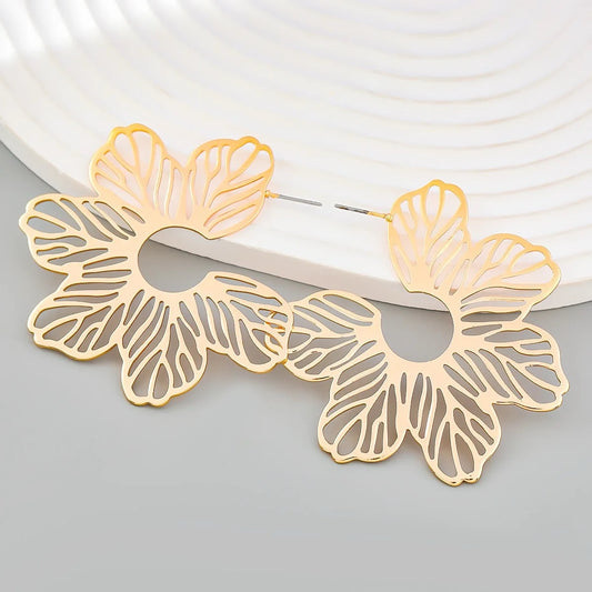 Rose Gold Floral Grace Earrings