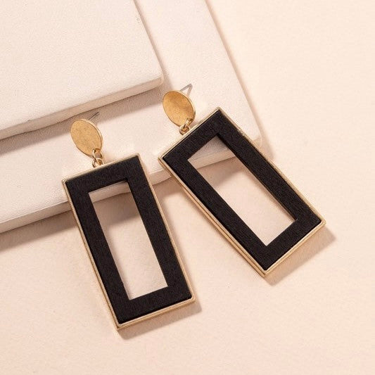 Geometric Elegance Drop Earrings