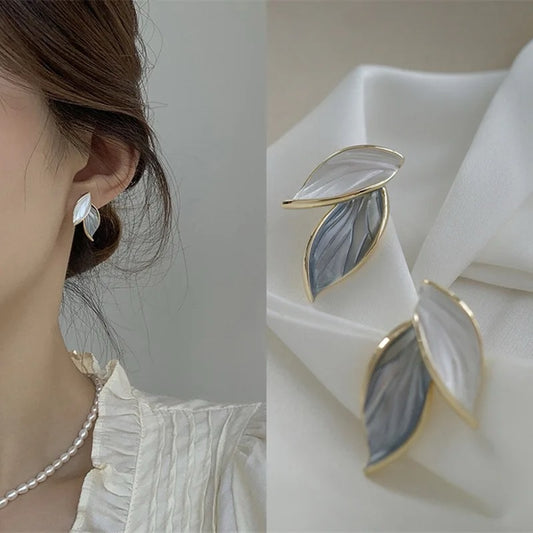 Azure Leaf Earrings
