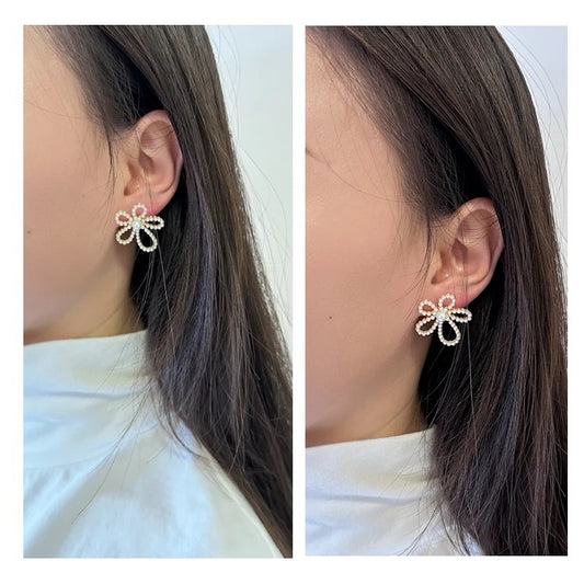 Floral Pearl Earrings